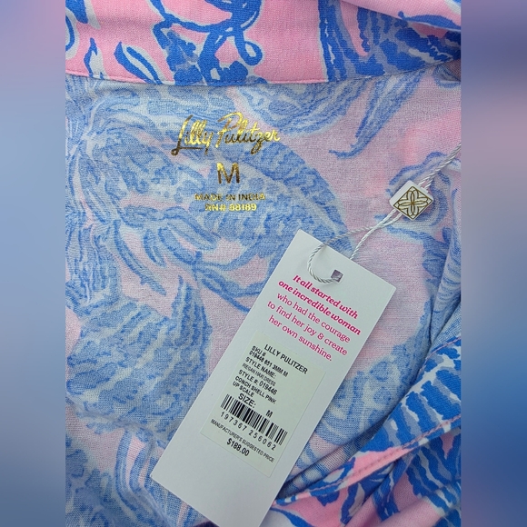 NWT Lilly Pulitzer Riegan Maxi Dress Conch Shell Pink Up Scale SIZE MEDIUM - Picture 6 of 11